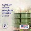 imageHOMZ 2Pack Durabilt Heavy Duty Plastic Storage Bins with Lids 15 Gallon GreenRed  Stackable Container Boxes for Holiday Attic and Garage OrganizationCamo Green