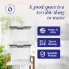 imageHOMZ 2Pack Secure Latch Clear Plastic Storage Organizer Bins 64 Quart Gray Lid  HeavyDuty Container Boxes with Lids for Home Office and GarageGray Lid