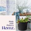 imageHOMZ 2Pack Utility Tub Large Plastic Storage Bucket with Rope Handles 18 Gallon Blue  Portable Indoor and Outdoor Buckets for Kitchen Laundry Garden Bathroom and Garage OrganizationBlack