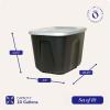 imageHOMZ 4Pack Durable Molded Bin Plastic Storage Containers wLids 10 Gallon Blue  Stackable Organizer Totes and Boxes for Bedroom Kitchen and Garage OrganizationBlack