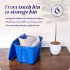 imageHOMZ 4Pack Durable Molded Bin Plastic Storage Containers wLids 10 Gallon Blue  Stackable Organizer Totes and Boxes for Bedroom Kitchen and Garage OrganizationBlue