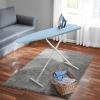 imageHomz TLeg Clothes Ironing Board Portable Compact Foldable Standard Size Adjustable Height with Foam Pad ampamp Cotton Cover Charcoal GrayBlue