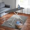 imageHomz TLeg Clothes Ironing Board Portable Compact Foldable Standard Size Adjustable Height with Foam Pad ampamp Cotton Cover Charcoal GrayGray