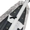 imageHomz TLeg Clothes Ironing Board Portable Compact Foldable Standard Size Adjustable Height with Foam Pad ampamp Cotton Cover Charcoal GrayGray Marble