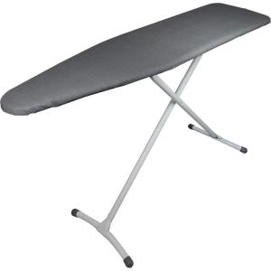 imageHomz TLeg Clothes Ironing Board Portable Compact Foldable Standard Size Adjustable Height with Foam Pad ampamp Cotton Cover Charcoal GrayCharcoal Gray
