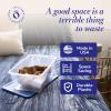 imageHOMZ 10Pack Snaplock Small Clear Plastic Storage Organizer Bins wLids 6 Quart Gray  Stackable Container Boxes for Bedroom Bathroom Garage and Office OrganizationBlue Lid