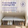 imageHOMZ 10Pack Snaplock Small Clear Plastic Storage Organizer Bins wLids 6 Quart Gray  Stackable Container Boxes for Bedroom Bathroom Garage and Office OrganizationWhite Lid