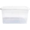 imageHOMZ 10Pack Snaplock Small Clear Plastic Storage Organizer Bins wLids 6 Quart Gray  Stackable Container Boxes for Bedroom Bathroom Garage and Office OrganizationWhite Lid