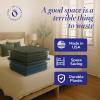imageHOMZ 10Pack Snaplock Small Clear Plastic Storage Organizer Bins wLids 6 Quart Gray  Stackable Container Boxes for Bedroom Bathroom Garage and Office OrganizationGray Lid