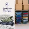 imageHOMZ 10Pack Snaplock Small Clear Plastic Storage Organizer Bins wLids 6 Quart Gray  Stackable Container Boxes for Bedroom Bathroom Garage and Office OrganizationGray Lid