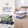 imageHOMZ 10Pack Snaplock Small Clear Plastic Storage Organizer Bins wLids 6 Quart Gray  Stackable Container Boxes for Bedroom Bathroom Garage and Office OrganizationWhite Lid