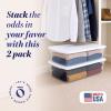 imageHOMZ 10Pack Snaplock Small Clear Plastic Storage Organizer Bins wLids 6 Quart Gray  Stackable Container Boxes for Bedroom Bathroom Garage and Office OrganizationWhite Lid