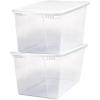 imageHOMZ 10Pack Snaplock Small Clear Plastic Storage Organizer Bins wLids 6 Quart Gray  Stackable Container Boxes for Bedroom Bathroom Garage and Office OrganizationWhite Lid