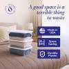 imageHOMZ 10Pack Snaplock Small Clear Plastic Storage Organizer Bins wLids 6 Quart Gray  Stackable Container Boxes for Bedroom Bathroom Garage and Office OrganizationWhite Lid