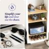 imageHOMZ 2Pack 1Drawer Storage Cart Clear Plastic Container 1425quot Wide Medium Black Frame  Organizing Drawer Containers for Home Bathroom Bedroom Office and ClassroomBlack frame with clear drawers