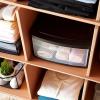 imageHOMZ 2Pack 1Drawer Storage Cart Clear Plastic Container 1425quot Wide Medium Black Frame  Organizing Drawer Containers for Home Bathroom Bedroom Office and ClassroomBlack frame with clear drawers