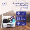 imageHOMZ 2Pack Latching Lid Large Clear Plastic Storage Bins with Lids 66 Quart Blue Latch  Stackable Container Boxes for Home Bathroom and Office OrganizationGray