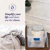 imageHOMZ 2Pack Latching Lid Large Clear Plastic Storage Bins with Lids 66 Quart Blue Latch  Stackable Container Boxes for Home Bathroom and Office OrganizationBlue