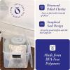 imageHOMZ 2Pack Latching Lid Large Clear Plastic Storage Bins with Lids 66 Quart Blue Latch  Stackable Container Boxes for Home Bathroom and Office OrganizationGray
