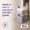 imageHOMZ 2Pack Latching Lid Large Clear Plastic Storage Bins with Lids 66 Quart Blue Latch  Stackable Container Boxes for Home Bathroom and Office OrganizationBlue