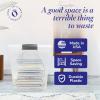 imageHOMZ 2Pack Latching Lid Large Clear Plastic Storage Bins with Lids 66 Quart Blue Latch  Stackable Container Boxes for Home Bathroom and Office OrganizationGray