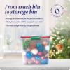 imageHOMZ 2Pack Latching Lid Large Clear Plastic Storage Bins with Lids 66 Quart Blue Latch  Stackable Container Boxes for Home Bathroom and Office OrganizationRed