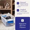 imageHOMZ 2Pack Latching Lid Large Clear Plastic Storage Bins with Lids 66 Quart Blue Latch  Stackable Container Boxes for Home Bathroom and Office OrganizationBlue