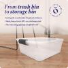 imageHOMZ 2Pack Latching Lid Large Clear Plastic Storage Bins with Lids 66 Quart Blue Latch  Stackable Container Boxes for Home Bathroom and Office OrganizationGray