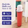 imageHOMZ 2Pack Seasonal Holiday Plastic Vertical Gift Wrap Storage Organizer Red ampamp Clear  Paper Wrapping Bin Containers for Christmas Gifts and Birthday Presents