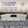 imageHOMZ 2Pack Under Bed Storage Clear Plastic Containers with Lids 60 Quart Gray Latch  Stackable Underbed Organizer Bins for Shoes Bags Clothes and TowelsGrey