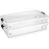 imageHOMZ 2Pack Under Bed Storage Clear Plastic Containers with Lids 60 Quart Gray Latch  Stackable Underbed Organizer Bins for Shoes Bags Clothes and TowelsGrey