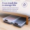 imageHOMZ 2Pack Under Bed Storage Clear Plastic Containers with Lids 60 Quart Gray Latch  Stackable Underbed Organizer Bins for Shoes Bags Clothes and TowelsGrey