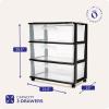 imageHOMZ Drawer Tower 3Tier Wide Clear Plastic Storage Organizer Cart Black Frame  Organizing Containers with Wheels for Home Bathroom Bedroom Office and ClassroomBlack Frame