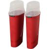 imageHOMZ 2Pack Seasonal Holiday Plastic Vertical Gift Wrap Storage Organizer Red ampamp Clear  Paper Wrapping Bin Containers for Christmas Gifts and Birthday Presents