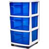 White Frame/Blue Drawers