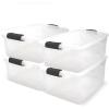 imageHOMZ 4Pack Secure Latch Clear Plastic Storage Organizer Bins 64 Quart Gray Latches  Stackable Container Boxes for Bedroom Bathroom Garage and Office Organization